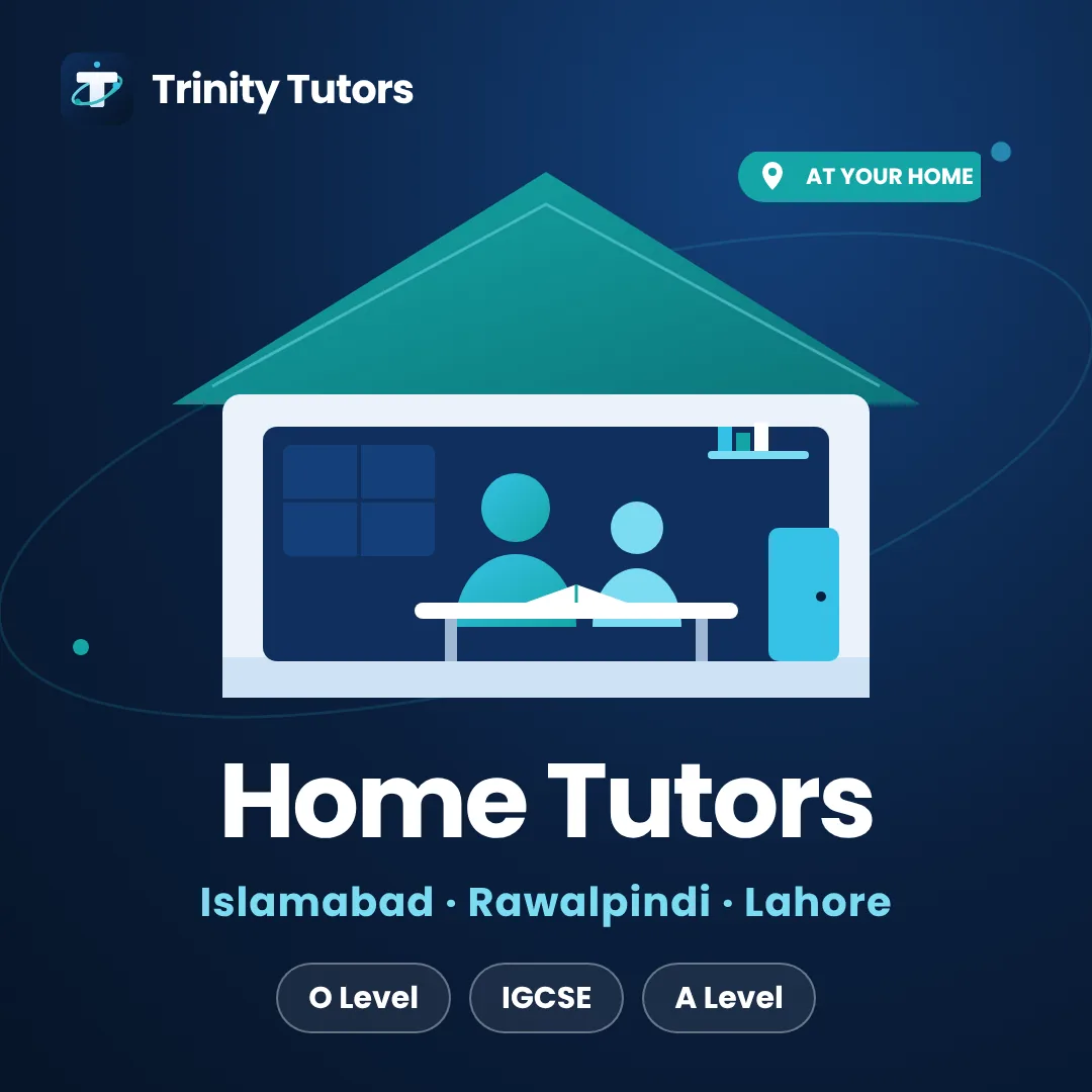 IGCSE home tutors: tutor and student studying at a table inside a house
