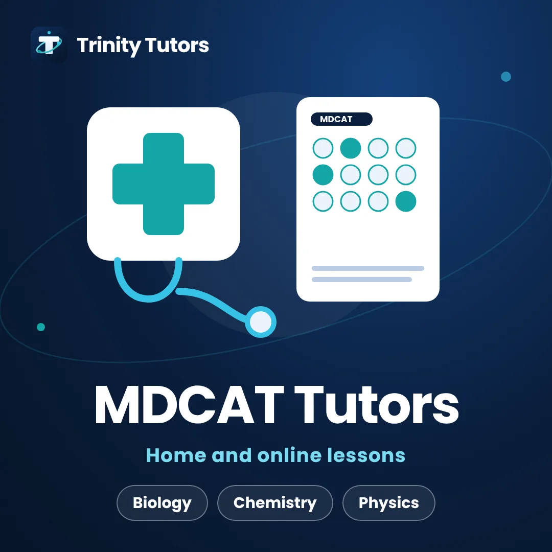 MDCAT tutors: medical cross badge and stethoscope beside an answer sheet